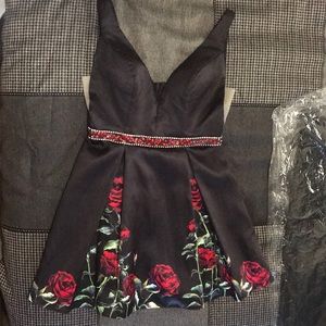 Beautiful rose homecoming dress